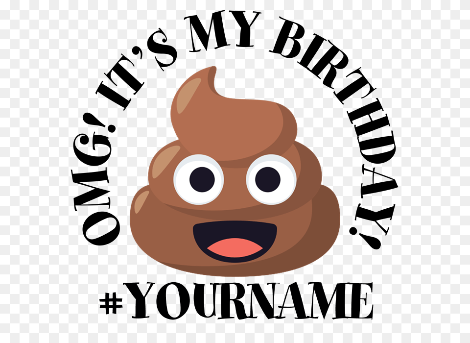 Poop Emoji Birthday Burp Cloth, Food, Sweets, Nature, Outdoors Free Transparent Png