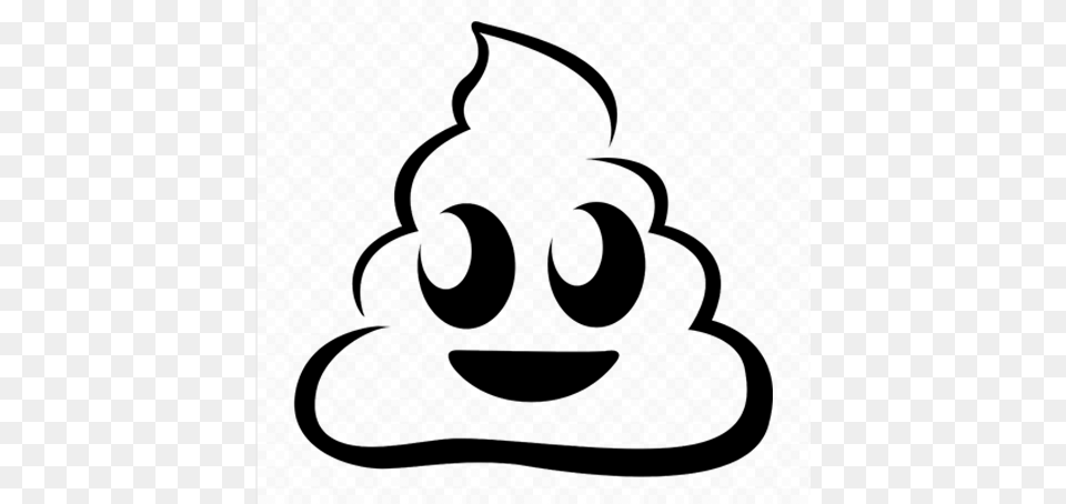 Poop Emoji Decal, Stencil, Nature, Outdoors, Snow Free Transparent Png