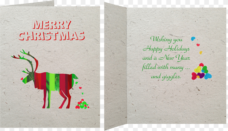 Poop Paper Moose Christmas Card Birthday Cards From Inside, Envelope, Greeting Card, Mail Png