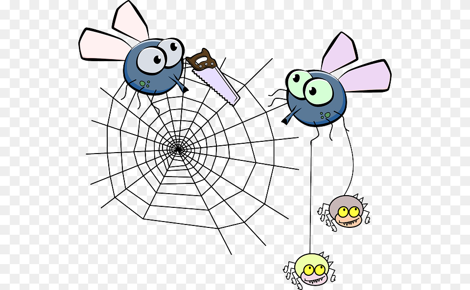 Poop With Flies Clipart, Spider Web Free Transparent Png