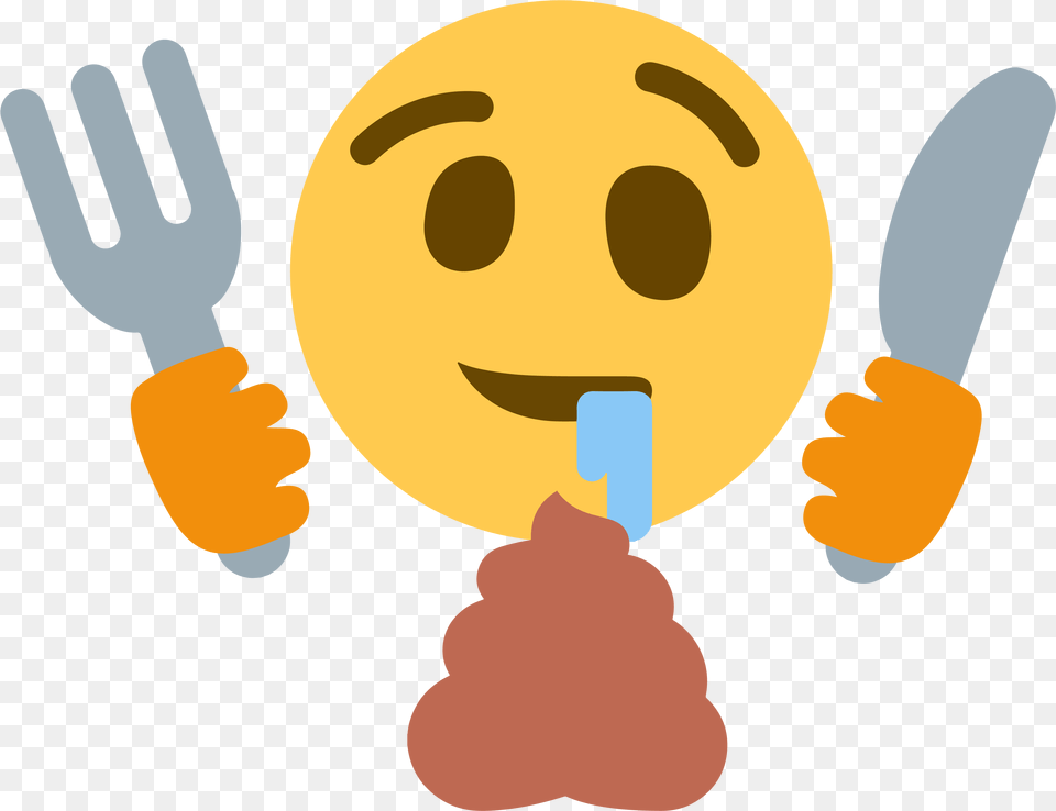 Poopeater Discord Emoji Happy, Cutlery, Fork, Body Part, Finger Free Png