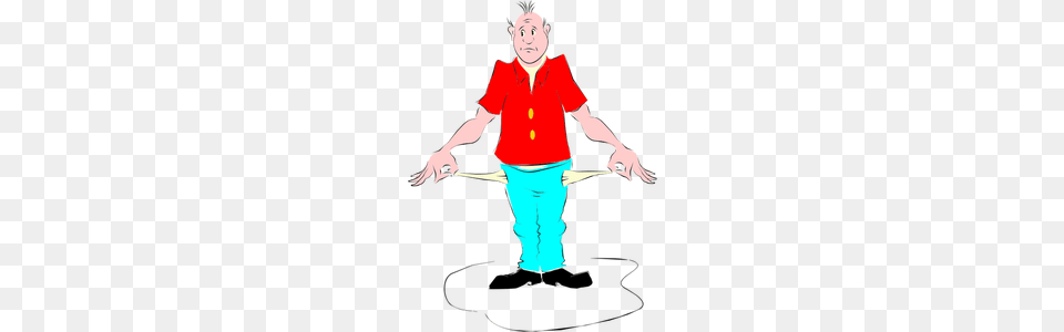 Poor Clipart, Clothing, Pants, Person, Blouse Png
