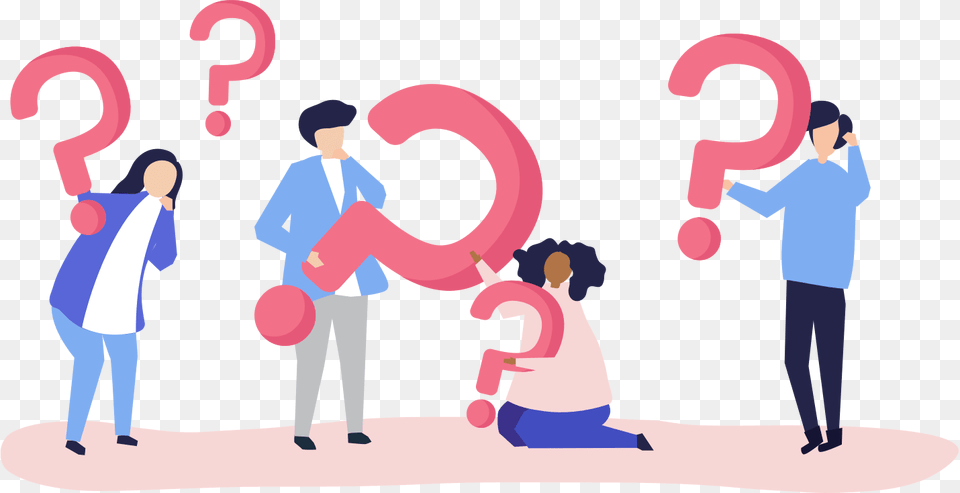 Poor Communication Question Vector, Adult, Person, Man, Male Png Image