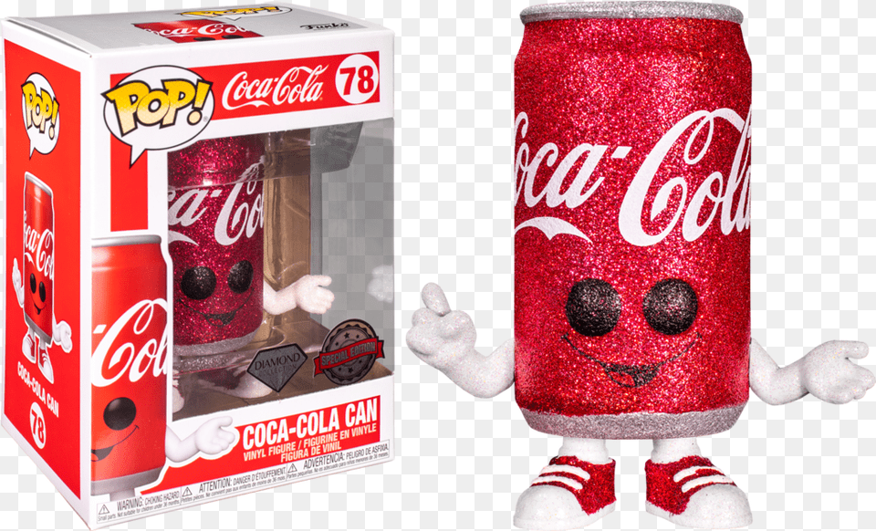Pop Ad Icons Coca Funko Coca Cola Can Diamond, Beverage, Coke, Soda, Tin Png Image