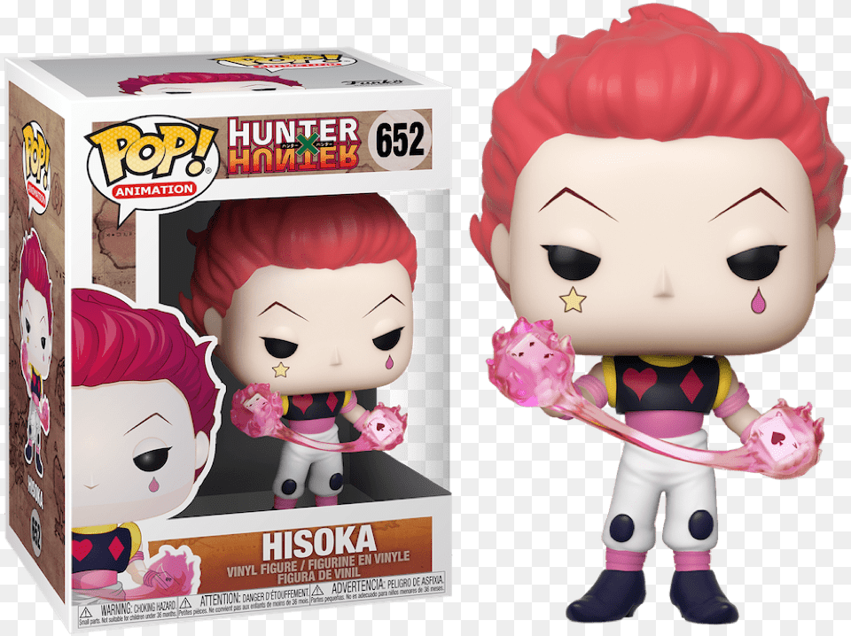 Pop Animation 652 Hisoka My Anime Shelf Hisoka Funko Pop, Doll, Toy, Baby, Person Free Png Download