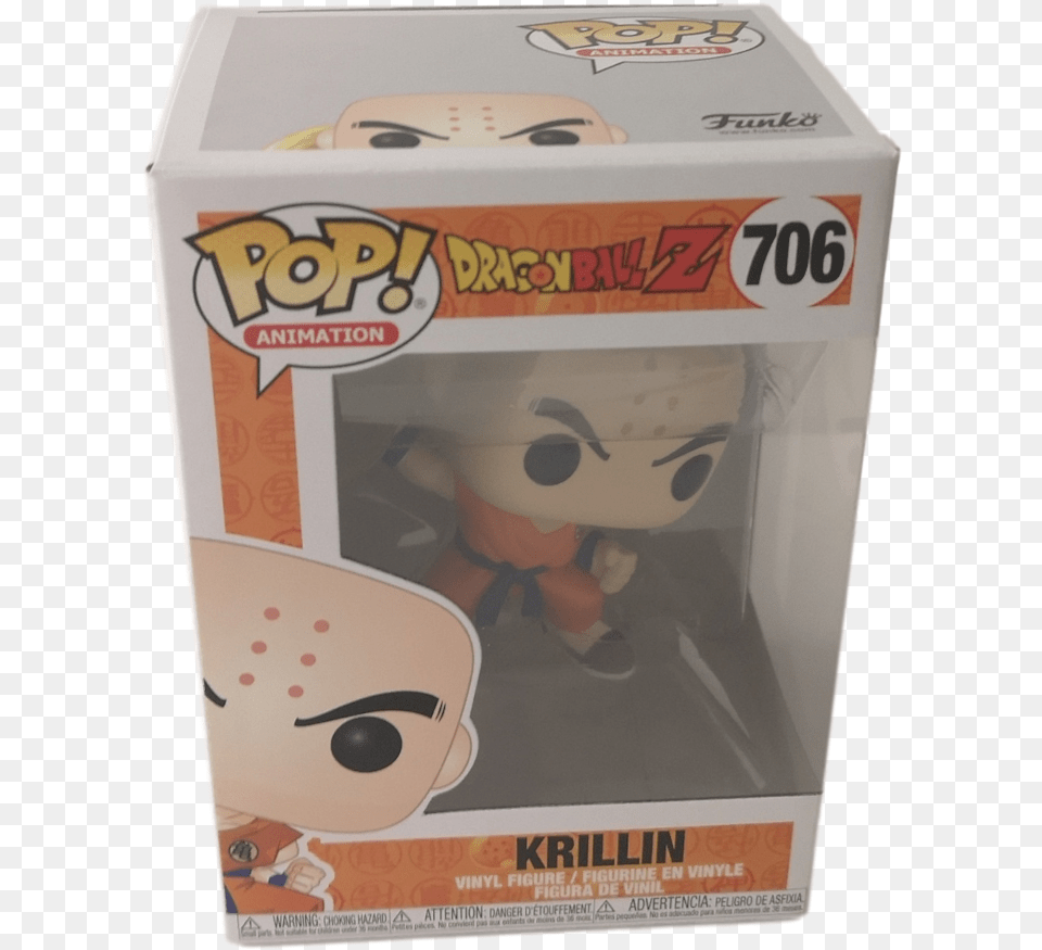 Pop Animation 706 Dragon Ball Z Krillin Vinyl Figure Android 18 530 Funko, Baby, Box, Person, Face Free Transparent Png