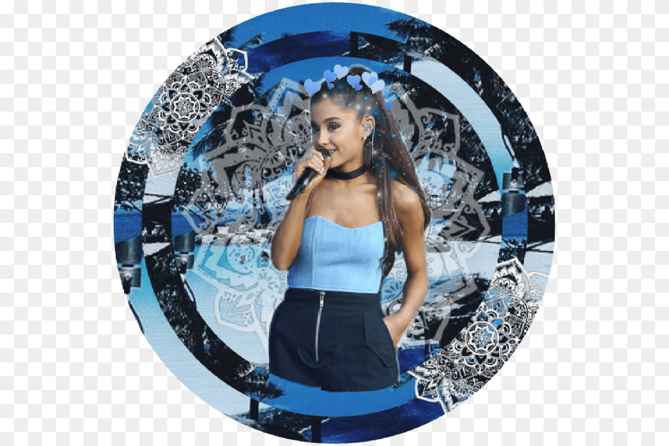 Pop Arianagrande Ari Ariana Grande Goals Focus Circle, Photography, Portrait, Person, Head Free Png Download