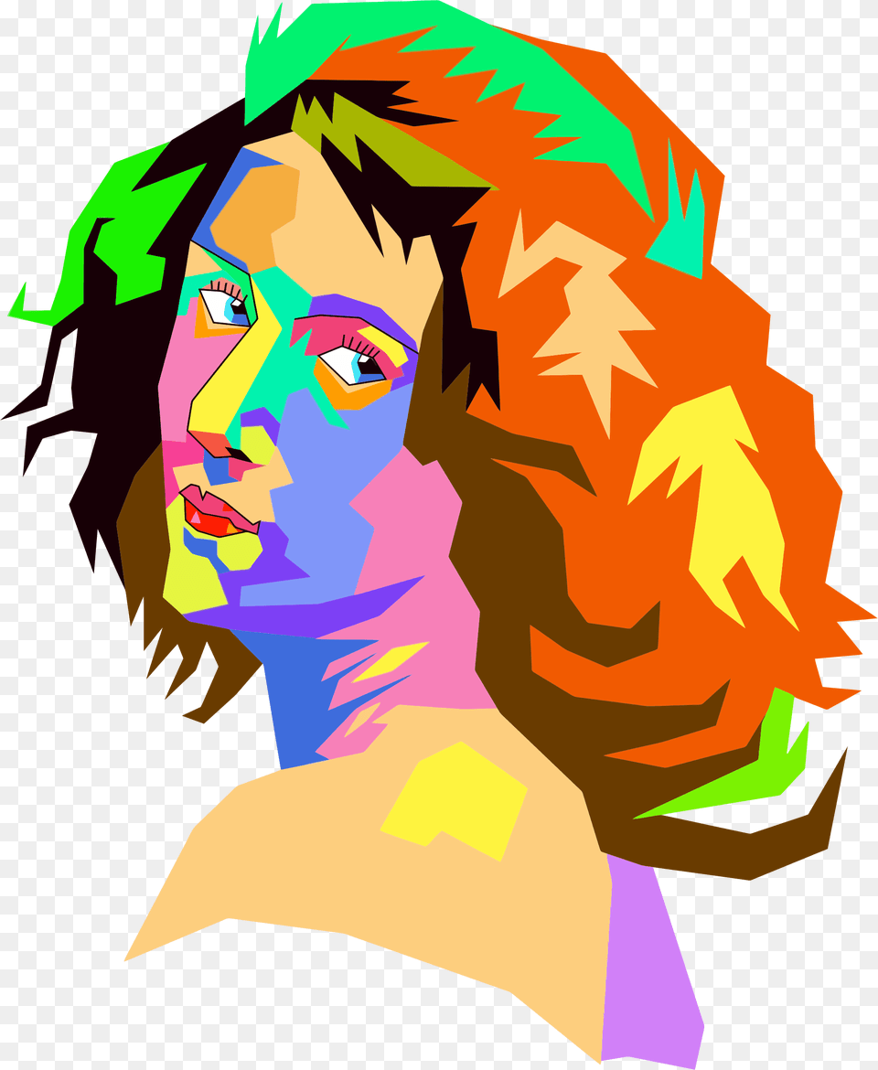 Pop Art Female Face Icons, Modern Art, Graphics, Head, Person Free Transparent Png