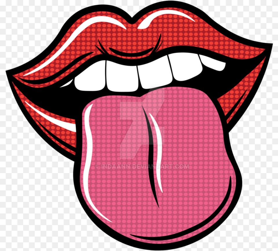 Pop Art Image Black And White Imagenes Pop Art, Body Part, Mouth, Person, Tongue Free Png