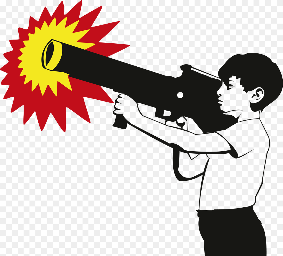 Pop Art Stencil Graffiti Clip Art Bazooka Boy, Baby, Person, Face, Head Free Png