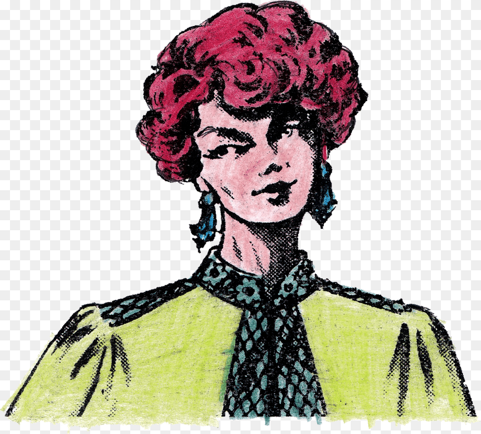 Pop Art Woman Drawing 6 Illustration, Adult, Portrait, Photography, Person Png Image