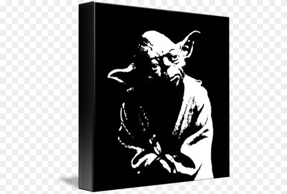 Pop Art Yoda Yoda Black And White, Accessories, Adult, Male, Man Png Image