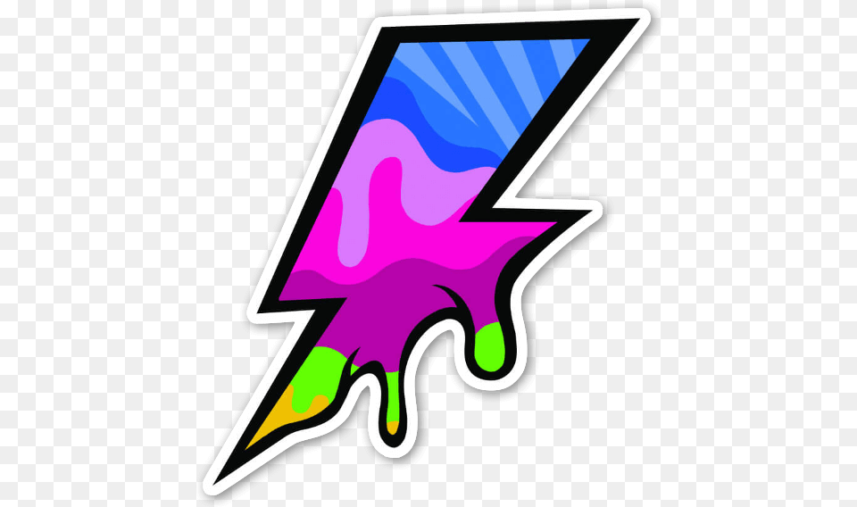 Pop Bolt Drip Lightning Bolt, Art, Graphics, Purple, Computer Free Png