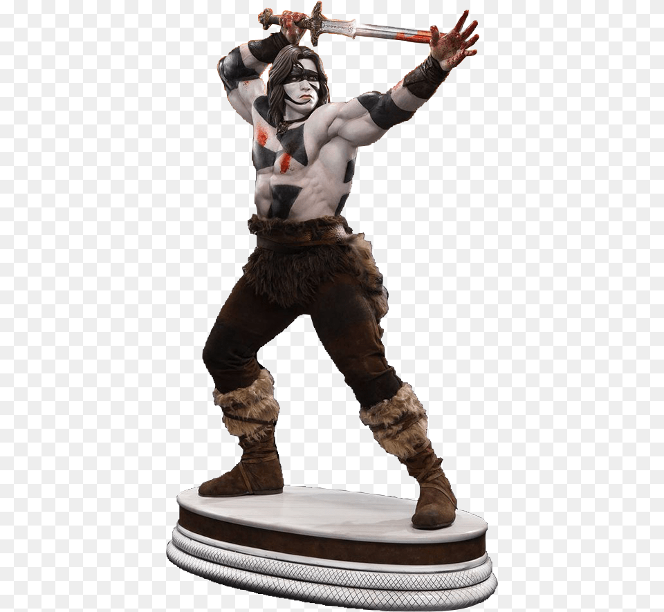 Pop Culture Shock Conan The Barbarian War Paint Statue Conan War Paint Statue, Figurine, Boy, Child, Male Free Transparent Png