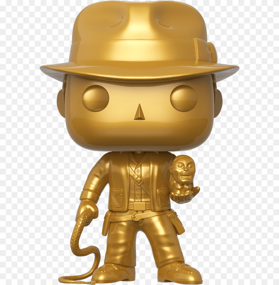Pop Disney 10u0027u0027 Gold Indiana Jones Indiana Jones Funko Pop, Helmet, Clothing, Hardhat, Face Png