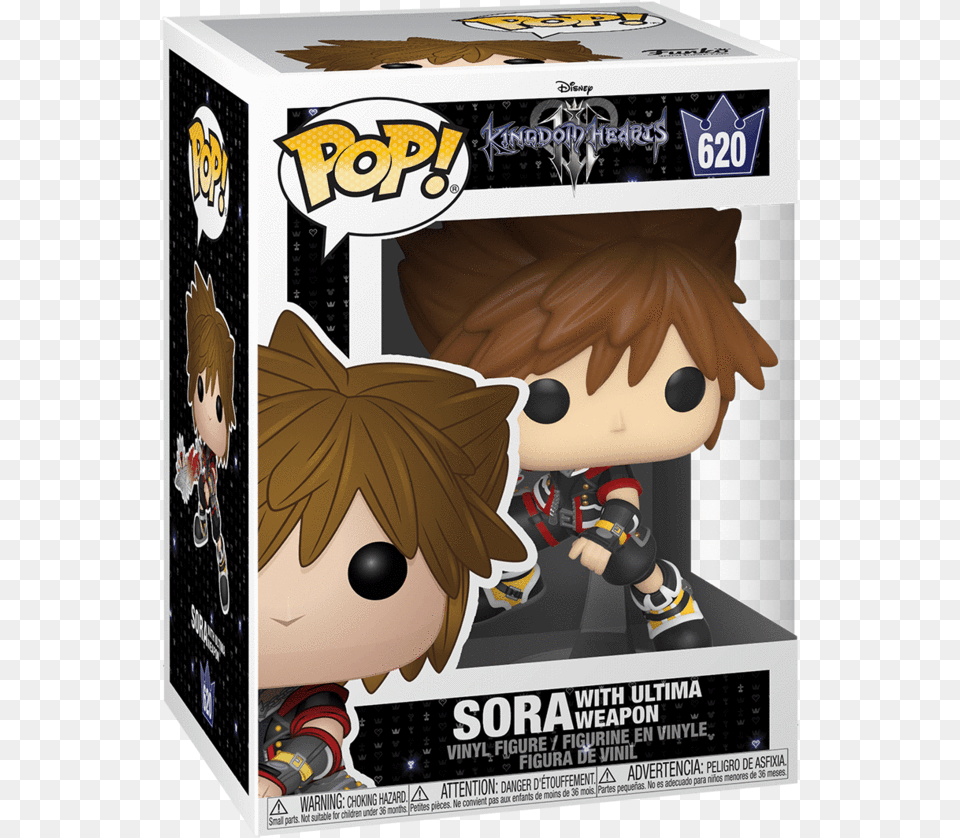 Pop Disney Kingdom Hearts Sora 620 Sora With Ultima Weapon Pop, Baby, Person, Face, Head Free Png Download