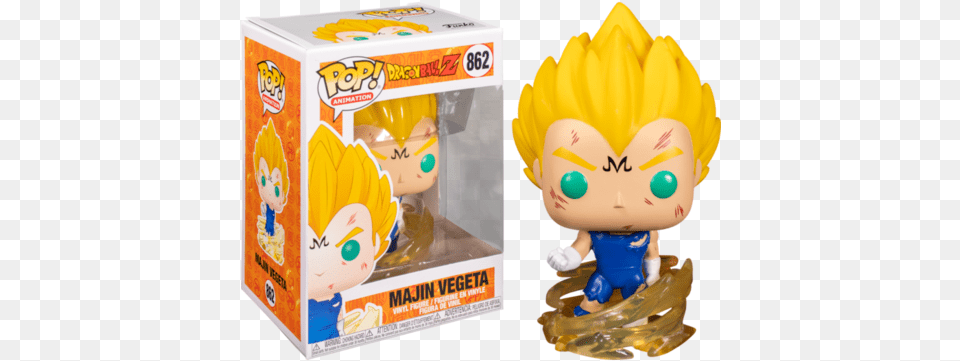 Pop Dragon Ball U2013 Skyfox Games Funko Dbz Majin Vegeta, Baby, Person, Doll, Toy Free Transparent Png