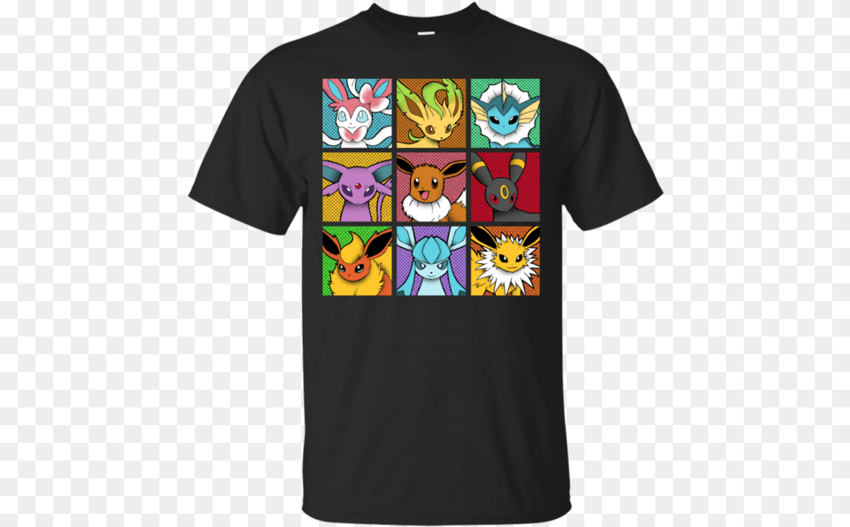 Pop Eeveelutions Eeveelution T Shirt Amp Hoodie Color Guard T Shirts, Clothing, T-shirt, Book, Comics Free Png