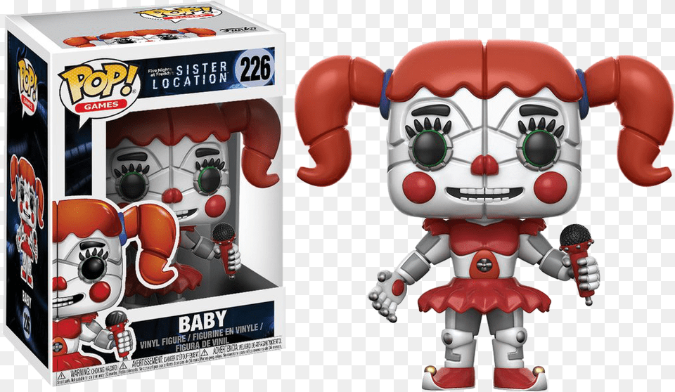 Pop Figure Five Nights At Freddy S Sister Location Funko Pop Five Nights At Freddy39s Sister Location, Robot, Toy Free Png Download