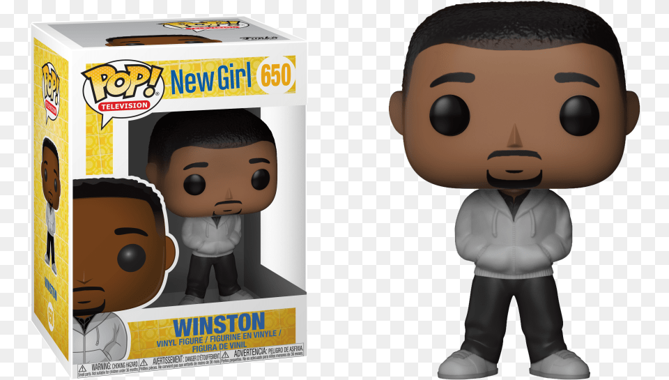 Pop Figure New Girl Winston New Girl Pop Figures, Baby, Person, Box, Cardboard Png Image