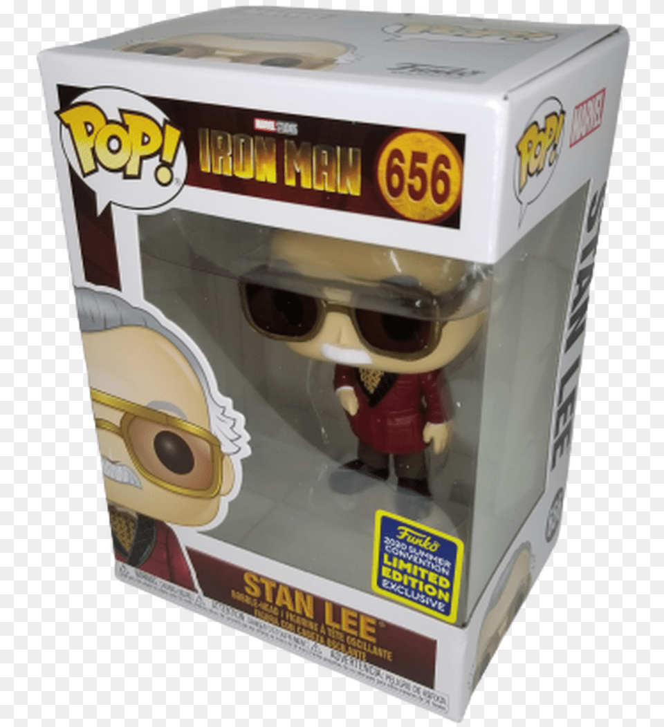 Pop Marvel Studios Iron Man 656 Stan Lee Cameo Sdcc2020 Shared, Face, Head, Person Free Transparent Png