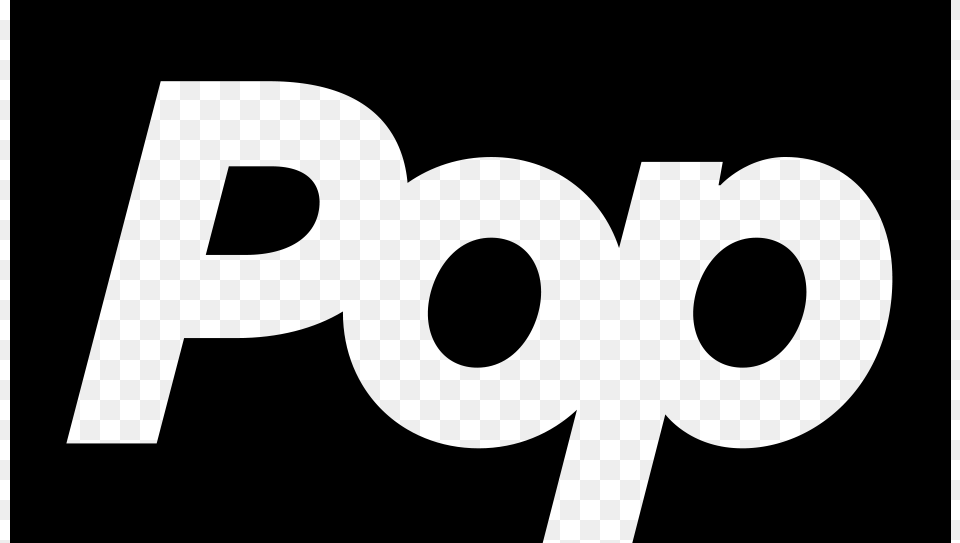 Pop Network Logo, Gray Free Png