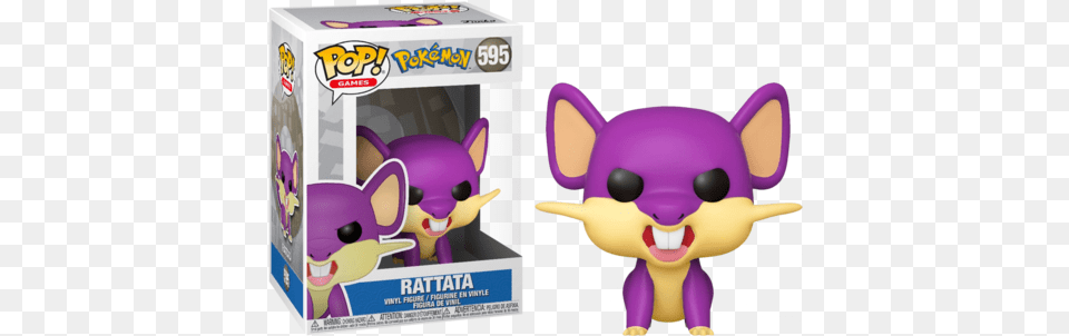 Pop Pokemon Rattata Vinyl Figure Canada Card World Funko Pop Pokemon Rattata, Purple, Plush, Toy, Figurine Free Png