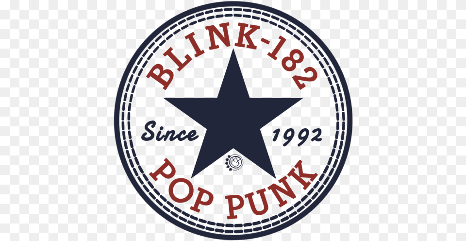 Pop Punk Band Logo Blink 182 Pop Punk Bands Logos, Symbol, Star Symbol, Disk Png Image