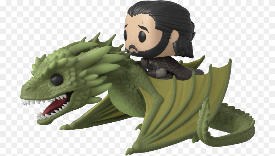 Pop Rides Game Of Thrones Jon With Rhaegal Gamestop Jon Snow Rhaegal Pop, Animal, Dinosaur, Reptile Free Png Download
