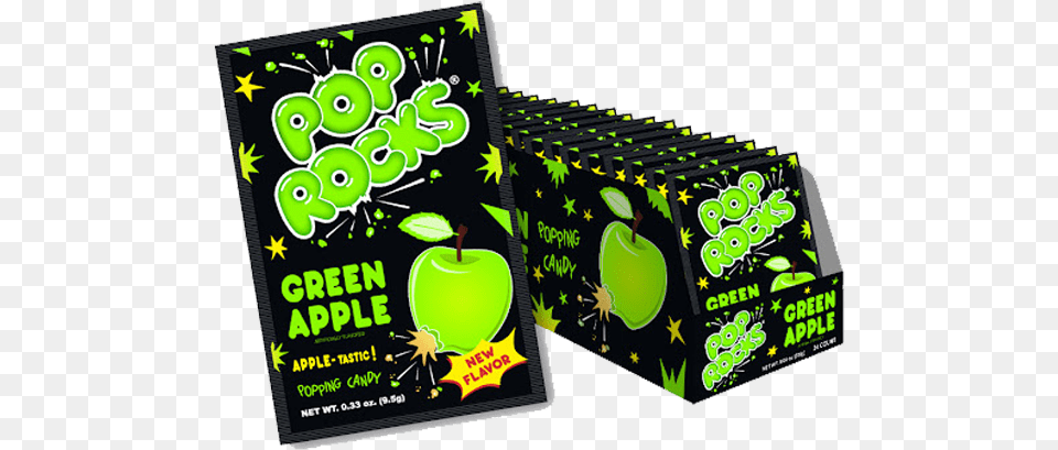 Pop Rocks Green Apple Count Pop Rocks Green Apple, Gum, Advertisement, Poster, Food Png