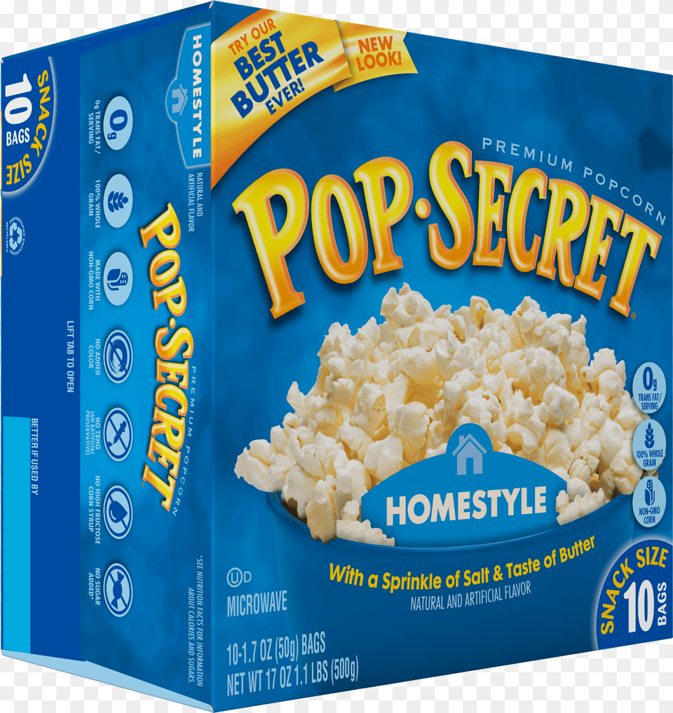 Pop Secret Kettle Corn Sweet And Crunchy, Food, Snack, Popcorn Png Image