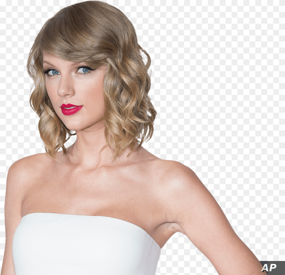Pop Star Taylor Swift Curl Style For Short Hair, Blonde, Clothing, Person, Dress Free Png Download