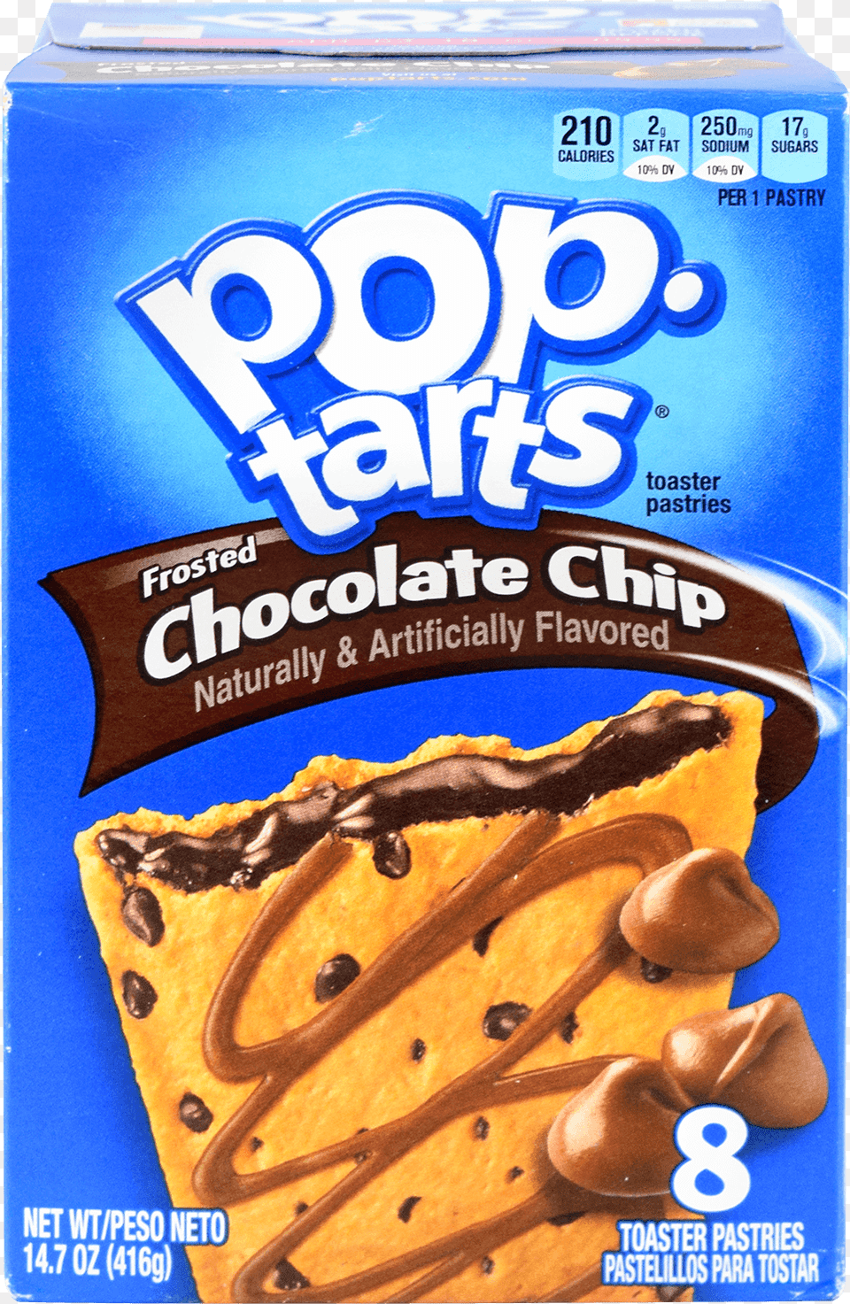 Pop Tarts Chocolate Chip, Food, Snack, Bread, Sweets Free Transparent Png
