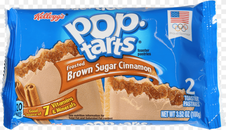 Pop Tarts Frosted Brown Sugar Cinnamon Pop Tarts, Food, Sweets, Bread Png