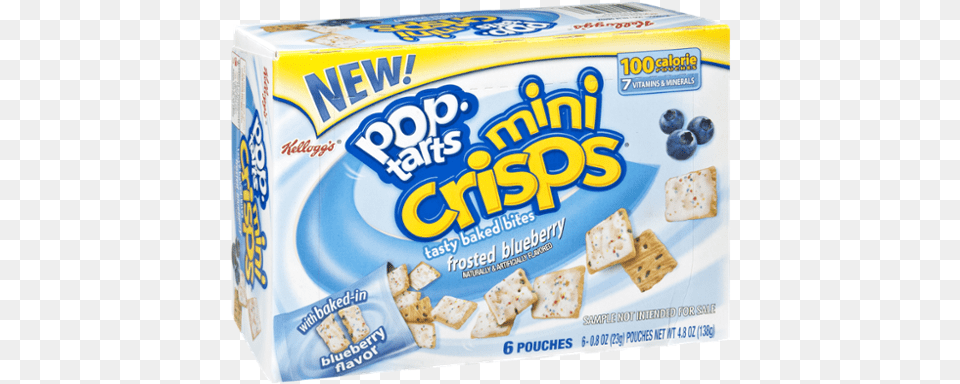 Pop Tarts Mini Crisps Frosted Blueberry Tasty Pop Tarts, Bread, Cracker, Food, Snack Free Transparent Png