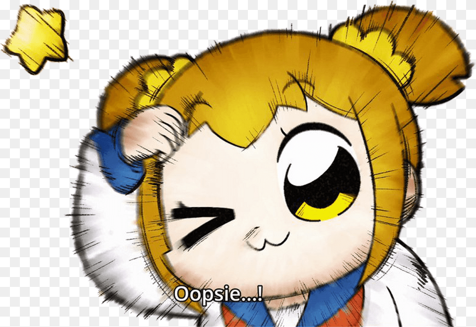 Pop Team Epic Blu Ray Anime Oopsie, Baby, Person, Face, Head Free Transparent Png