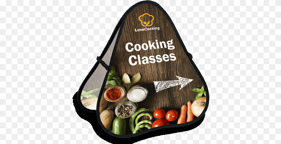 Pop Up Banner Triangle Natural Foods, Food, Lunch, Meal, Produce Png Image
