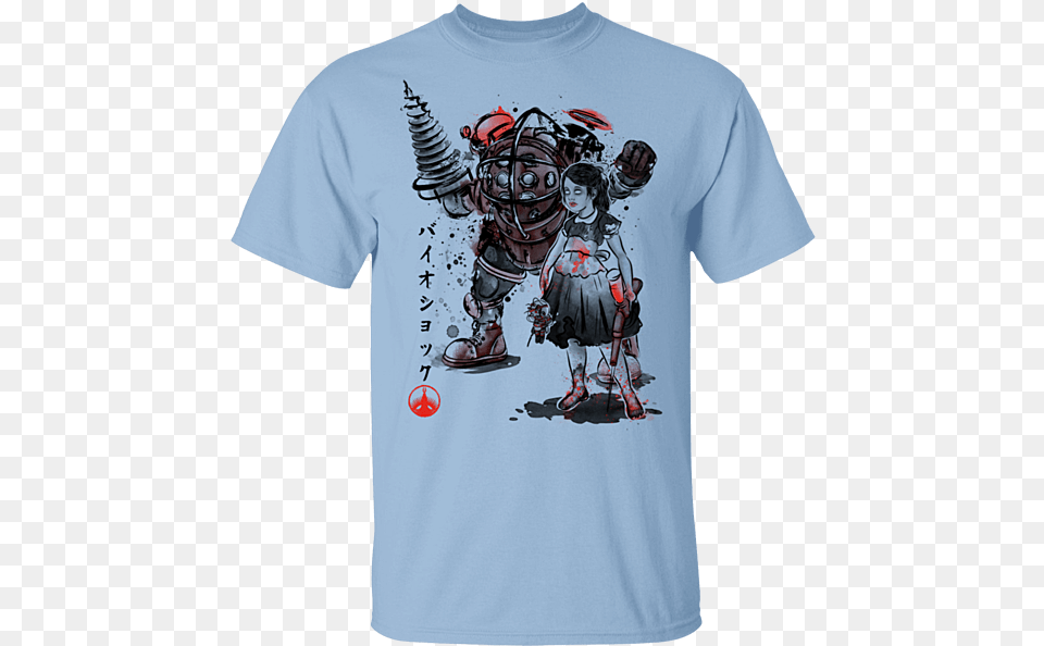 Pop Up Tee Fan Art Bioshock Little Sister Big Daddy, Clothing, T-shirt, Child, Female Free Transparent Png