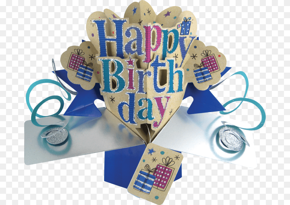 Pop Ups Card Happy Birthday Buon Compleanno Con Pacco Regalo Free Png Download