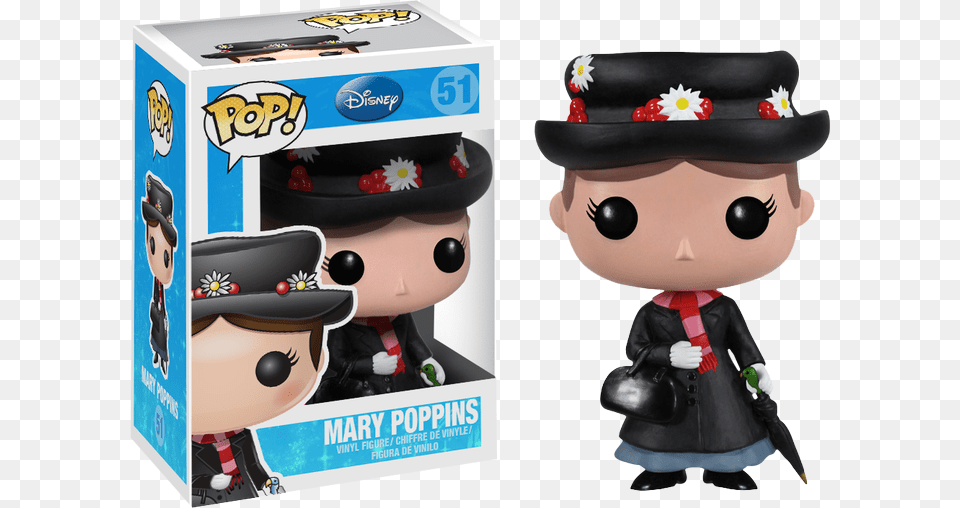 Pop Vinyl Figure Mary Poppins Pop Vinyl, Figurine, Plush, Toy, Baby Free Png Download