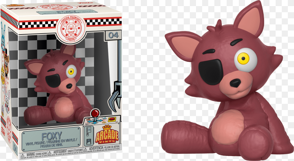 Pop Vinyl Five Nights At Freddy S Foxy Pirate Funko Arcade Foxy, Plush, Toy Png Image