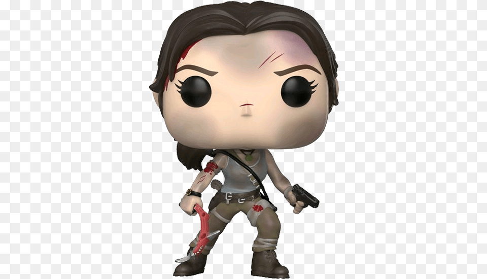 Pop Vinyl Funko Pop Lara Croft, Baby, Person, Gun, Weapon Free Png