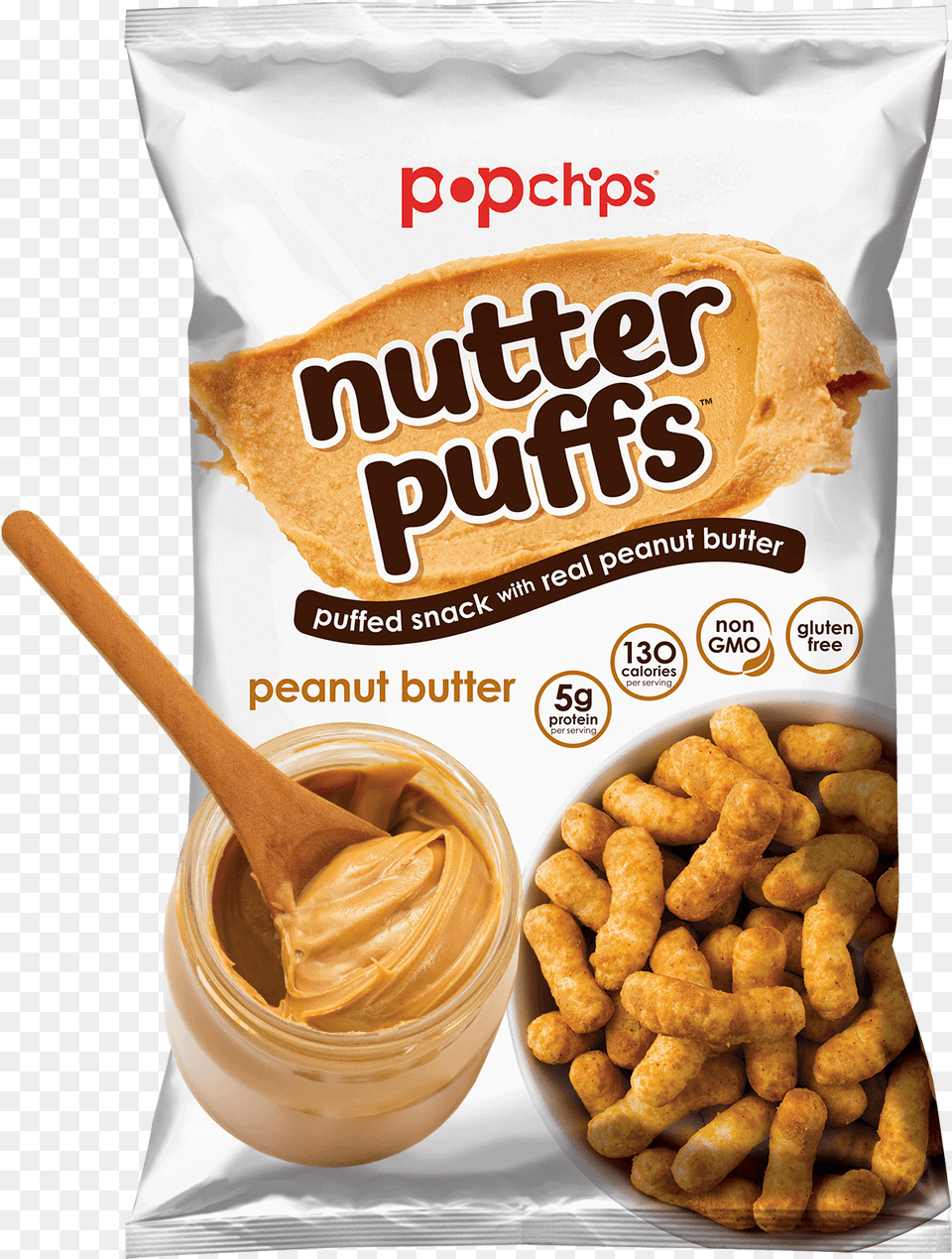 Popchips Peanut Butter Nutter Puffs, Food, Bread, Peanut Butter, Snack Free Png