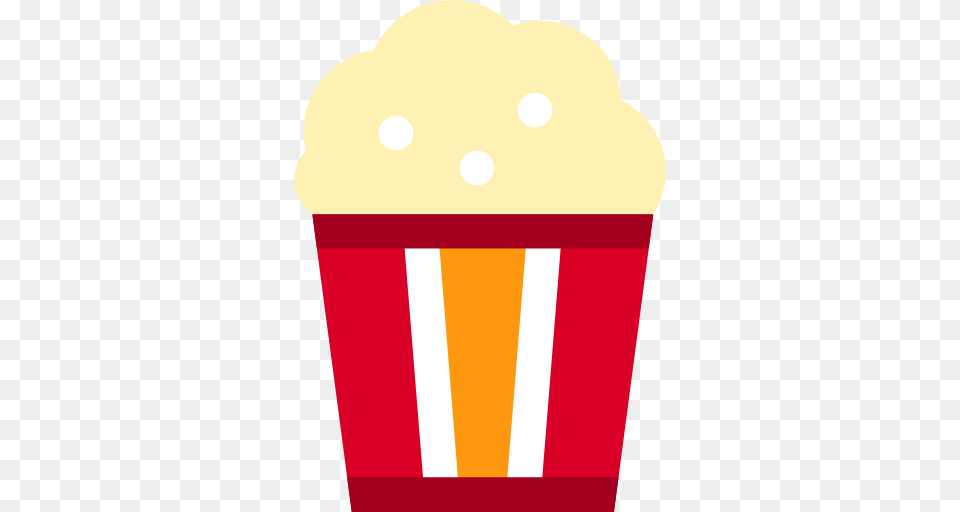 Popcorn, Cream, Dessert, Food, Ice Cream Png Image