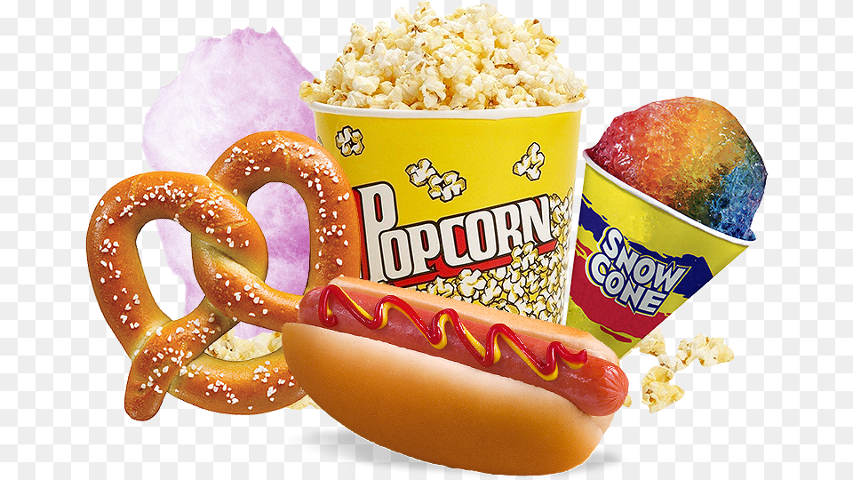 Popcorn, Food, Hot Dog, Snack Free Png Download