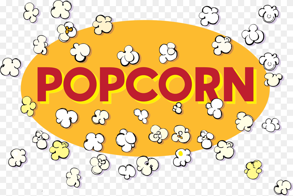 Popcorn Black And White Popping Clipart Clip Art Popcorn Sign, Sticker, Outdoors Free Transparent Png