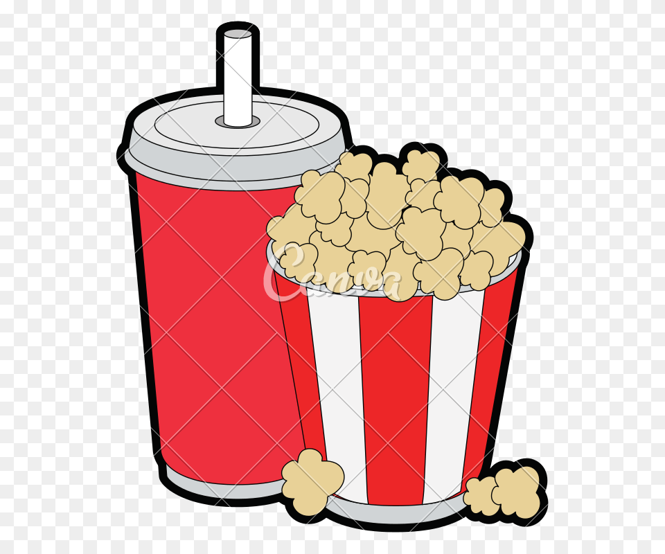 Popcorn Bucket And Soda Icon, Dynamite, Weapon, Food Png Image