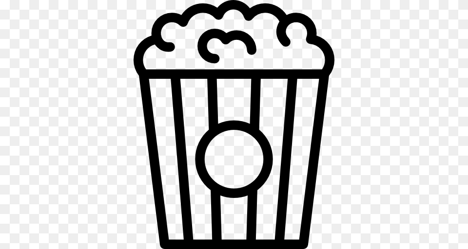 Popcorn Bucket Icon, Stencil Free Png