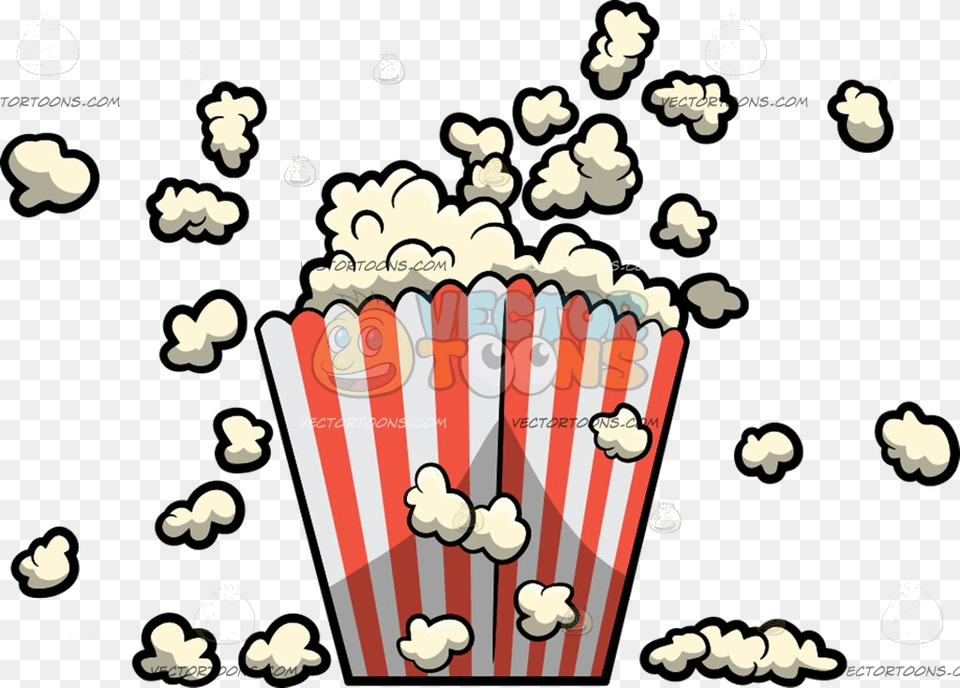 Popcorn Cartoon Clipart On Food Free Transparent Png