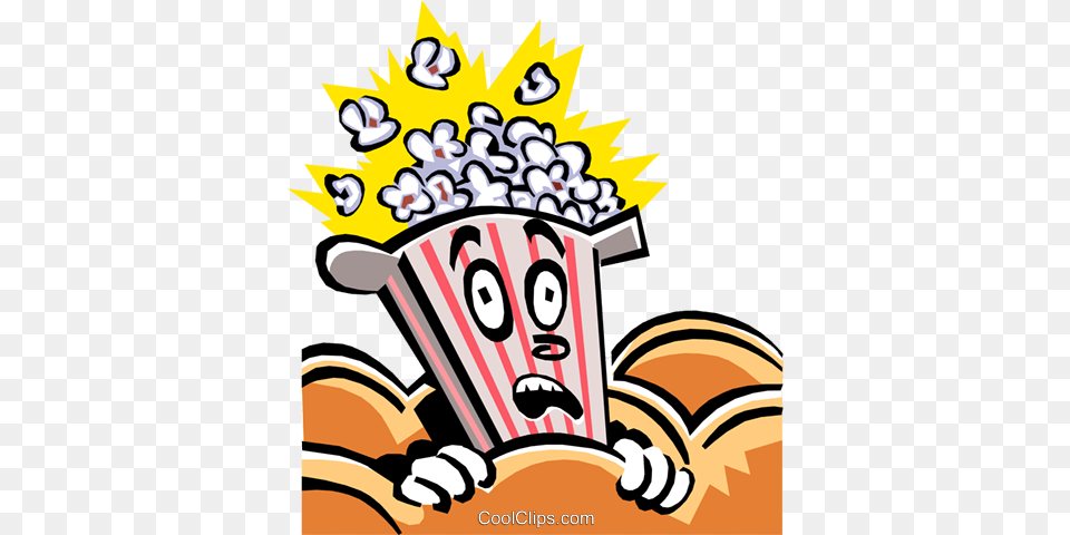 Popcorn Character Royalty Vector Clip Art Illustration, Advertisement, Poster Free Png